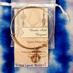 Stainless steel  charm bangle